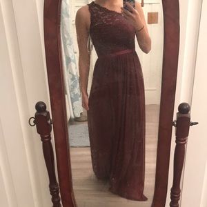 David’s bridal floor length dress